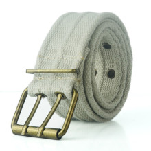 2015 new fashion fashion western double pin canvas belt